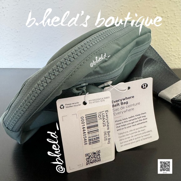 lululemon Everywhere Belt Bag 1L in Tidewater Teal One Size Brand New NWT - Picture 3 of 14